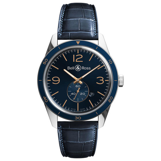 BELL & ROSS Watch replica BR 123 AÉRONAVALE BRV123-BLU-ST/SCR